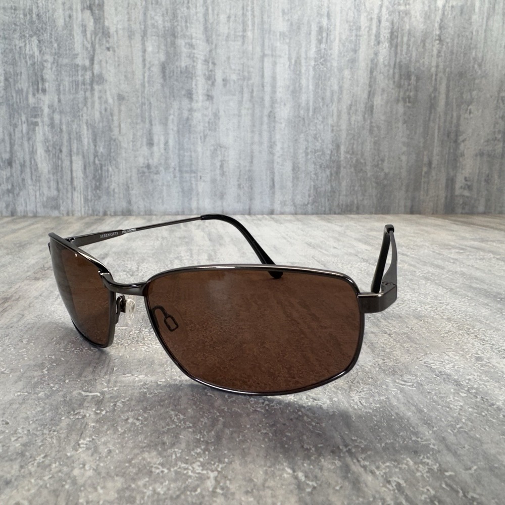 SERENGETI Aversa 8890 Gunmetal Sunglasses Polarized Drivers Lens Italy 61-16 135